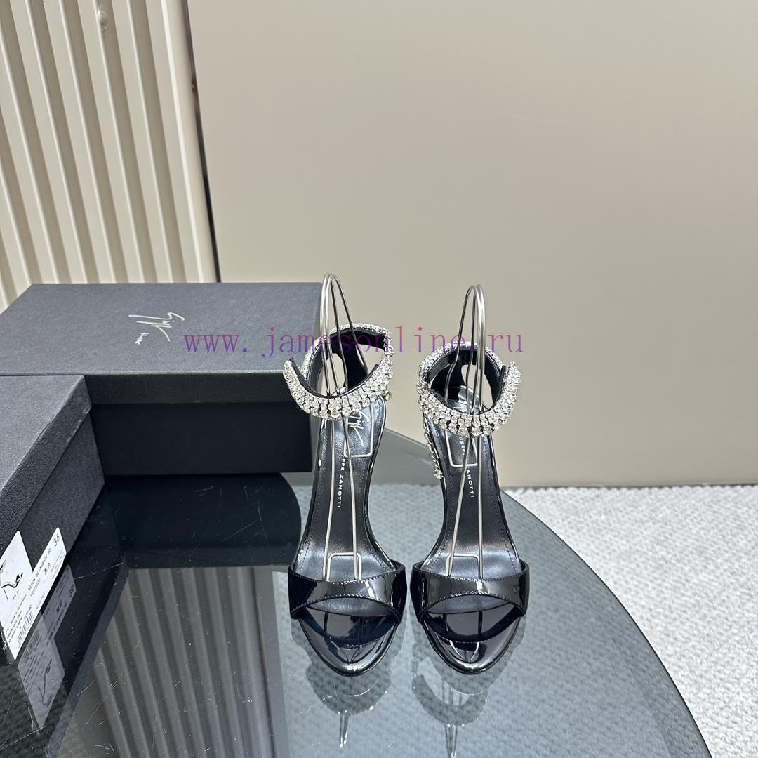 Giuseppe ZanottiGZ 2024s new rhinestone high heelsLacquer leather shoe headpiece with rhines4le55f2m - Image 3