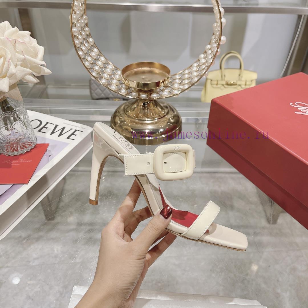 Roger Vivier's new slippers feature a single and double strap design with genuine leather sqxnicsycj - Image 4