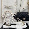Chanel | Chanel 24P New ProductFlat bow camellia sandalsThe shoe upper is made of imported sbervqyad
