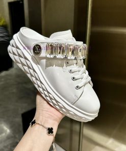 2024 new Jimmy Zhou JIMMY CHOO, released, original large sole casual white shoes, adopting tocgbokot