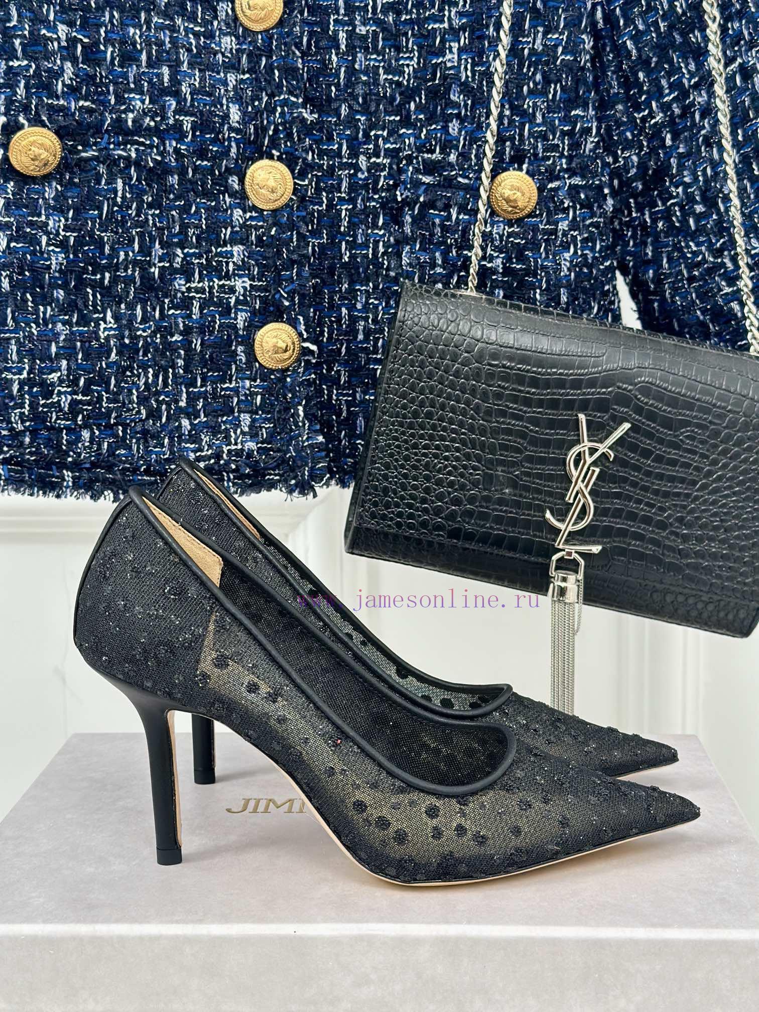 Jimmy Choo | Jimmy Zhou Classic LOVE Mesh Series High HeelsJC's shoes are well-known for thes0cpxtw9