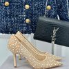 Jimmy Choo | Jimmy Zhou Classic LOVE Mesh Series High HeelsJC's shoes are well-known for thepalmsvsh