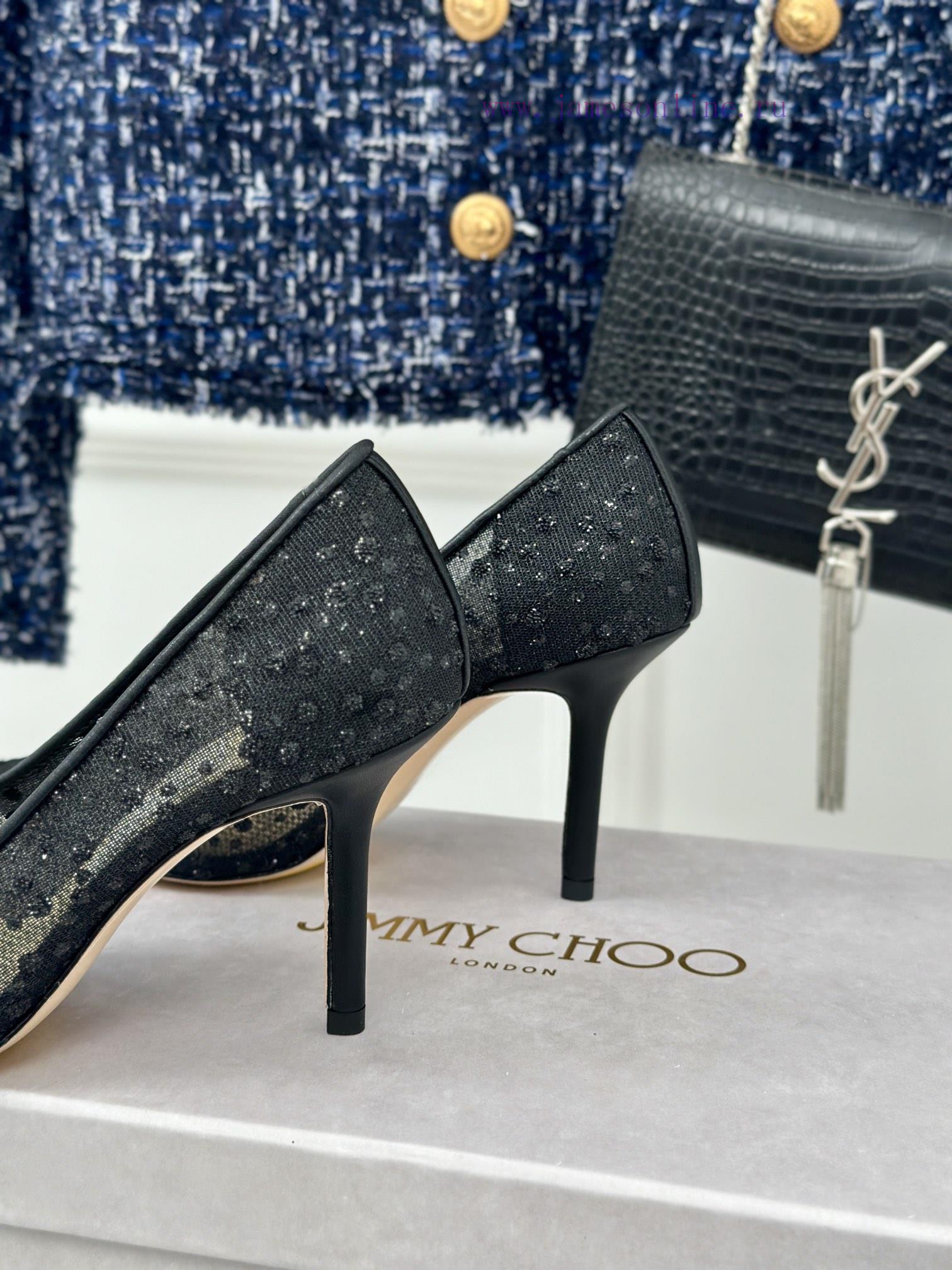 Jimmy Choo | Jimmy Zhou Classic LOVE Mesh Series High HeelsJC's shoes are well-known for thes0cpxtw9 - Image 7