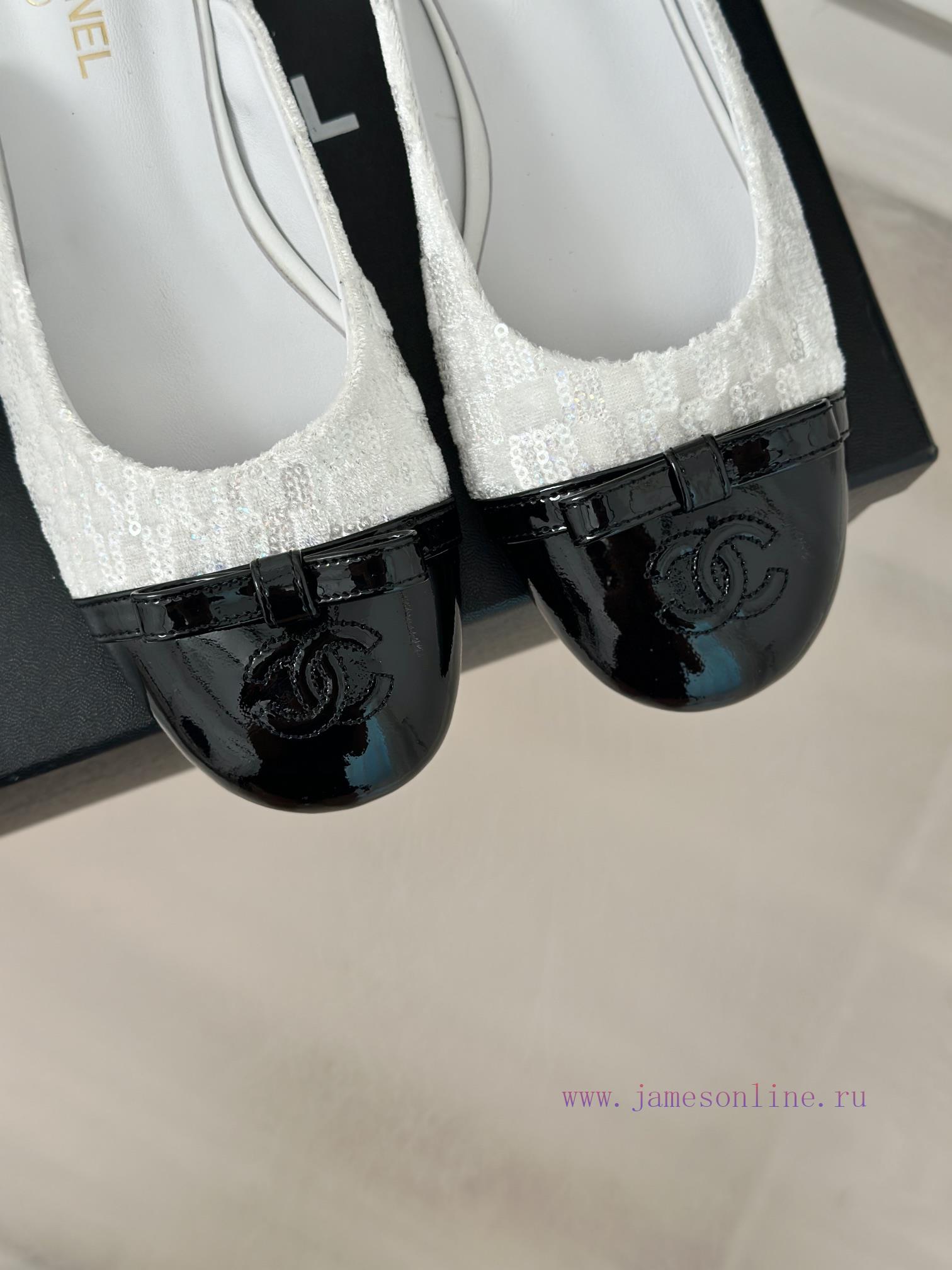 Chanel | Chanel 24P New ProductDouble C bow color blocked half slippersThe shoe upper is mad7xi8wqhc - Image 8