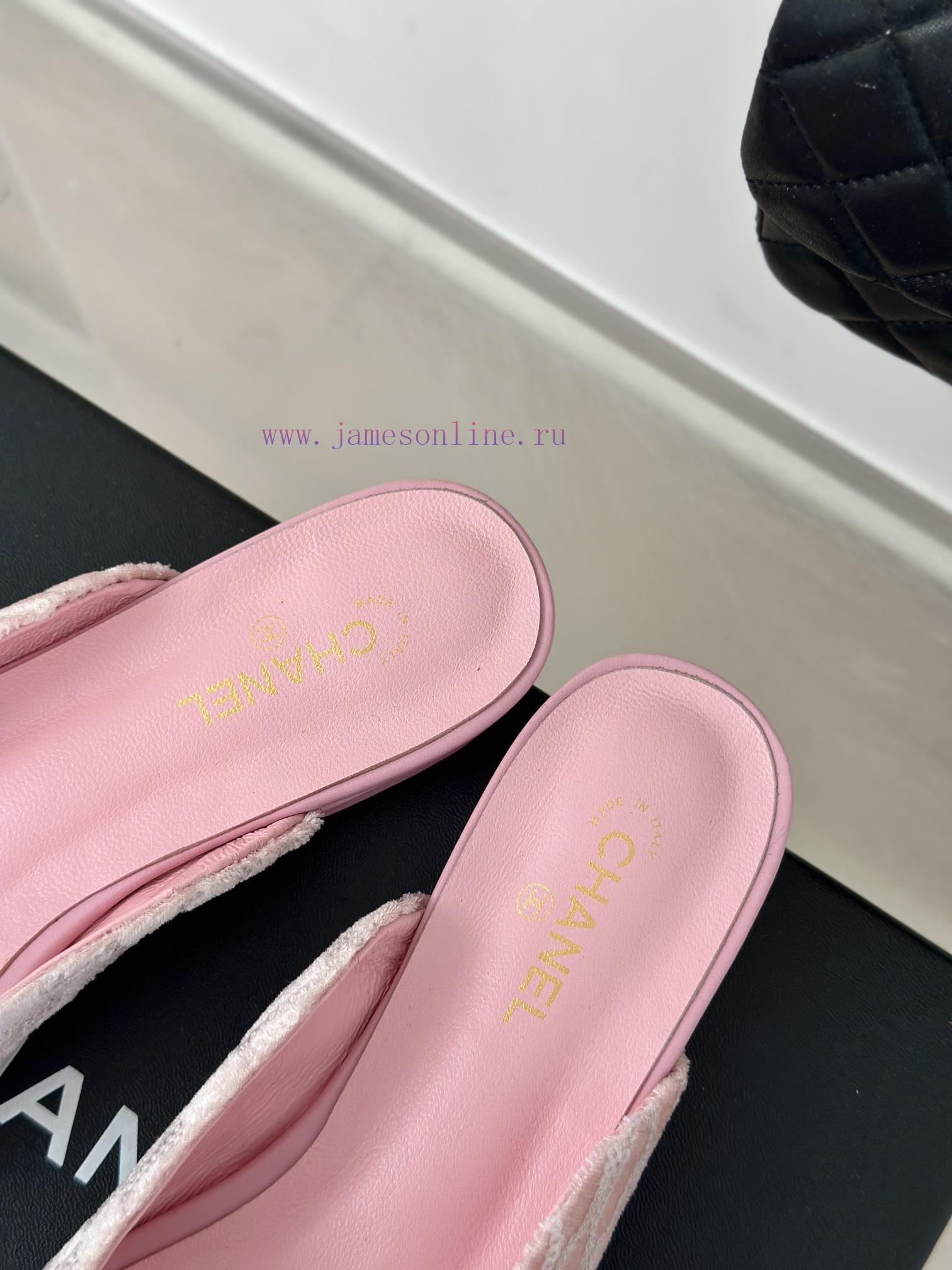 Chanel | Chanel 24P New ProductDouble C bow color blocked half slippersThe shoe upper is mad6gxyc51k - Image 9