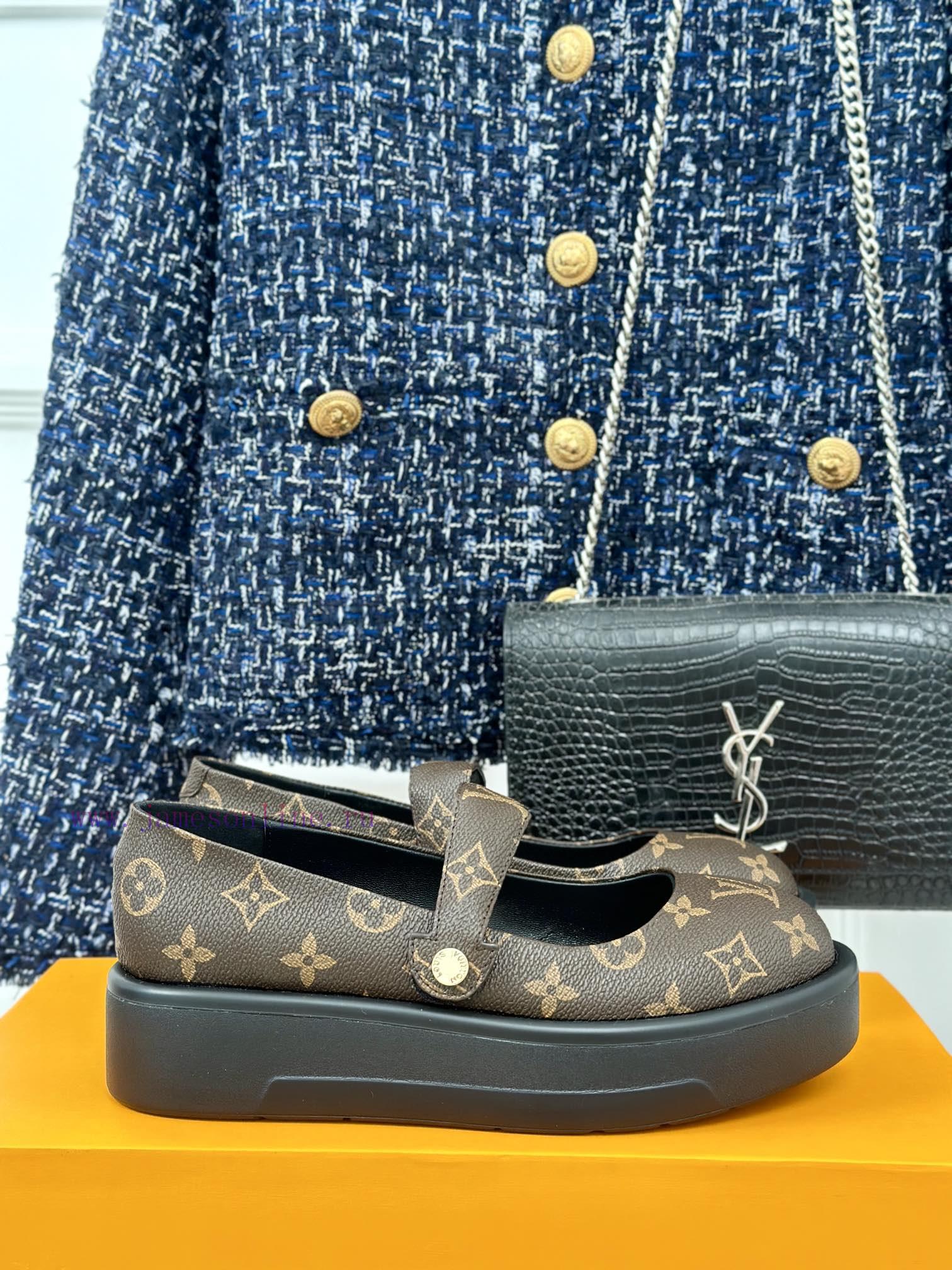 L * V Lvjia 24ss New Product Thick Bottom Old FlowerMary Jane Shoe CollectionIt's so beautif51ykkoep