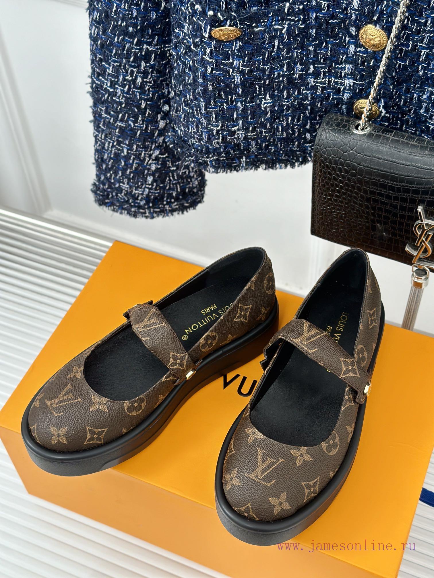 L * V Lvjia 24ss New Product Thick Bottom Old FlowerMary Jane Shoe CollectionIt's so beautif51ykkoep - Image 3