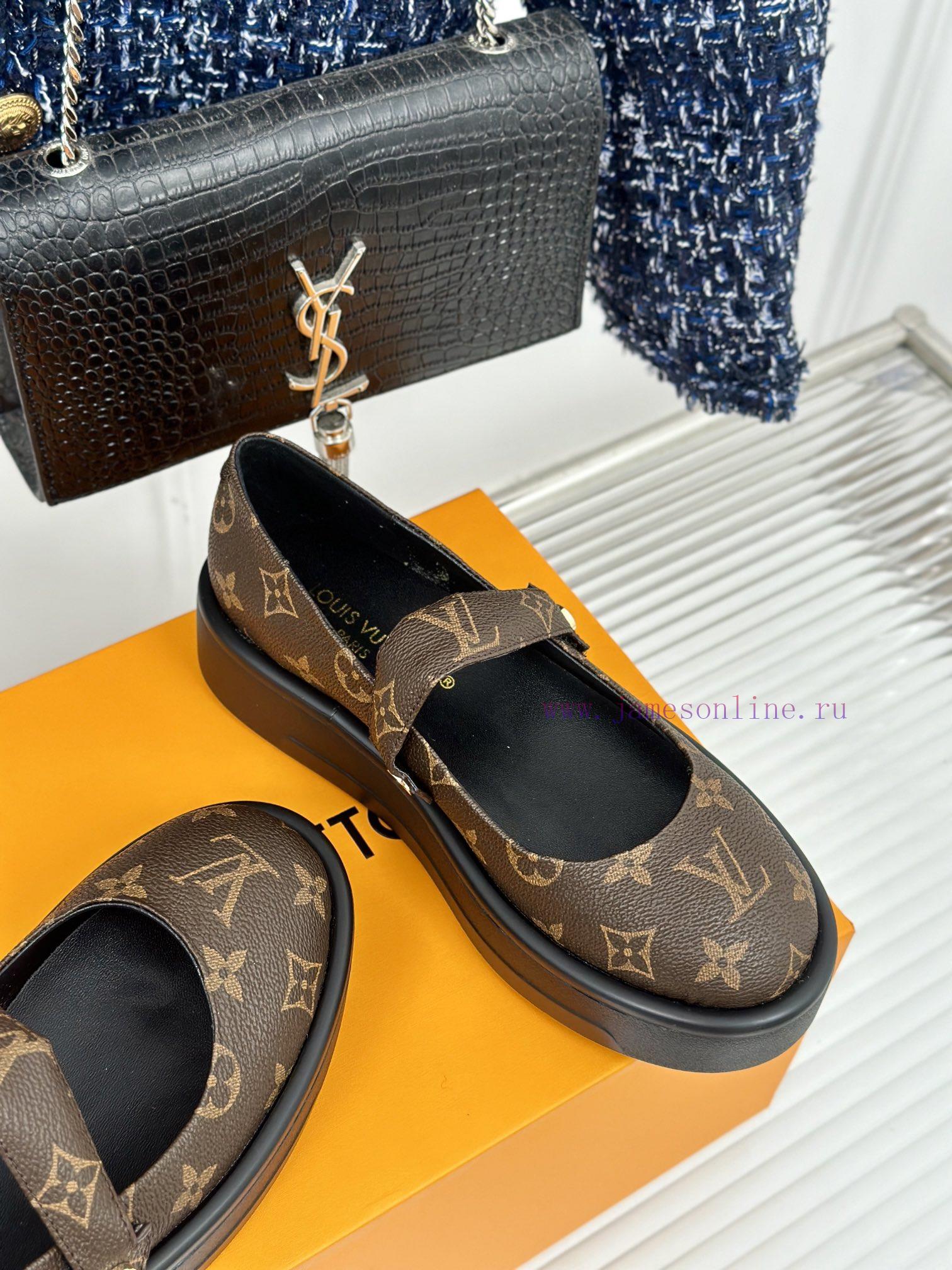 L * V Lvjia 24ss New Product Thick Bottom Old FlowerMary Jane Shoe CollectionIt's so beautif51ykkoep - Image 6
