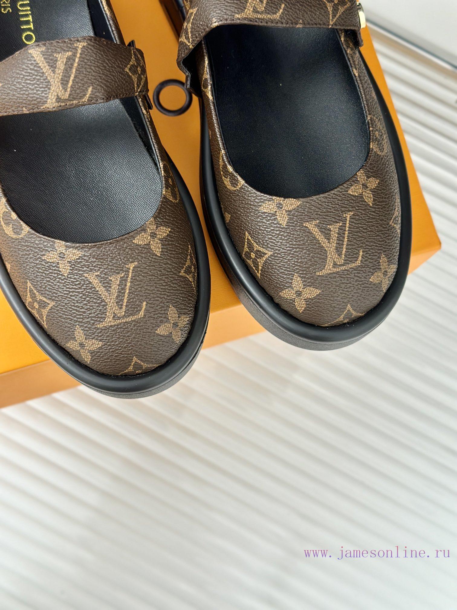 L * V Lvjia 24ss New Product Thick Bottom Old FlowerMary Jane Shoe CollectionIt's so beautif51ykkoep - Image 8