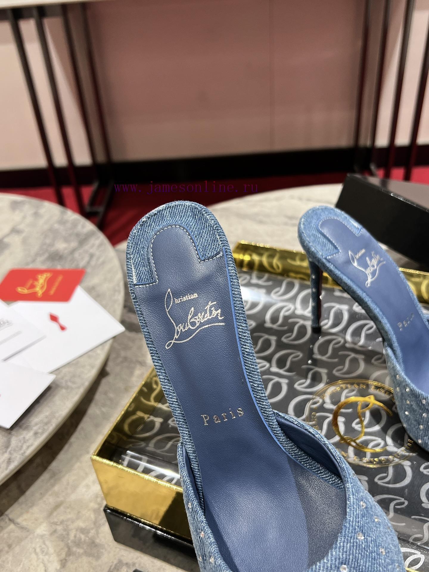 ∙ Loose diamond slippers ∙ ꫛꫀ w ︎ ️The Me Dolly Plum Strass high-heeled mule shoes are the pas080nso - Image 7