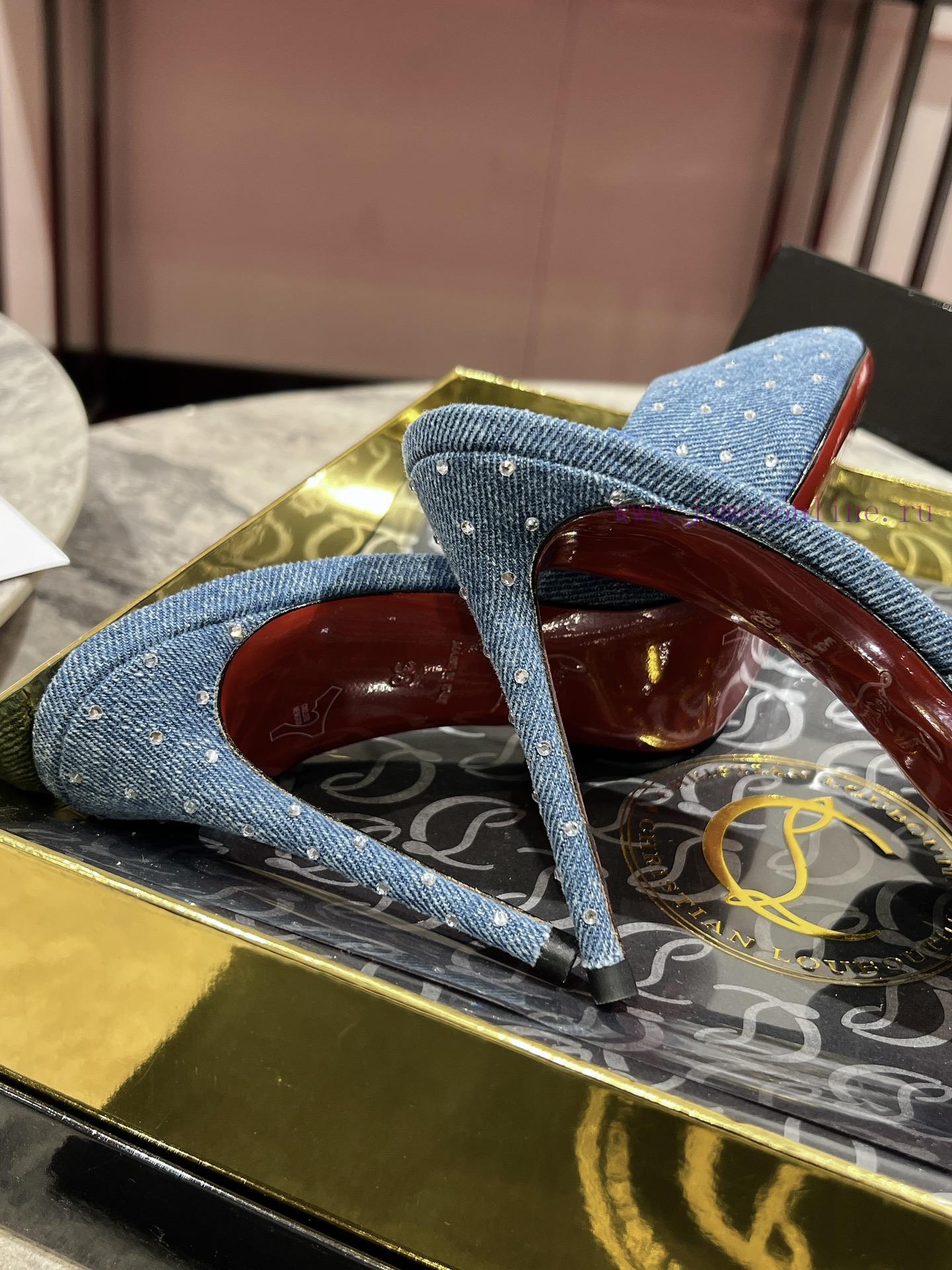 ∙ Loose diamond slippers ∙ ꫛꫀ w ︎ ️The Me Dolly Plum Strass high-heeled mule shoes are the pas080nso - Image 8