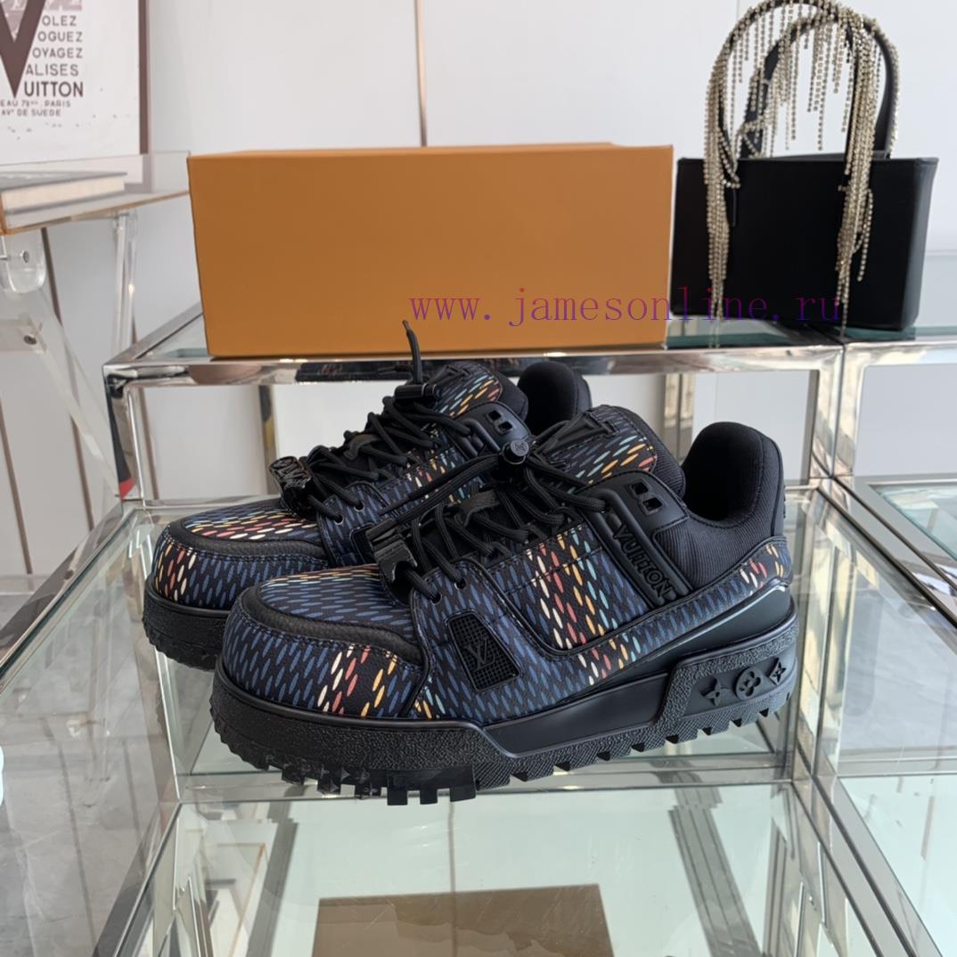 Louis Vuitton 2024 New LV Trainer Fat Couple Bread Shoes Casual Sports Shoes Board ShoesThe ipba42s6 - Image 3
