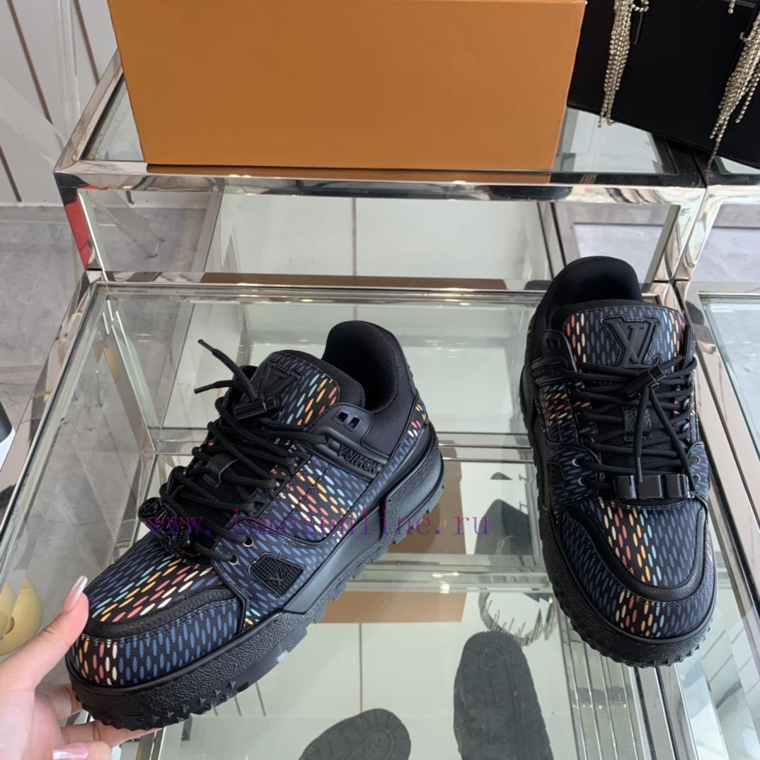 Louis Vuitton 2024 New LV Trainer Fat Couple Bread Shoes Casual Sports Shoes Board ShoesThe ipba42s6 - Image 4
