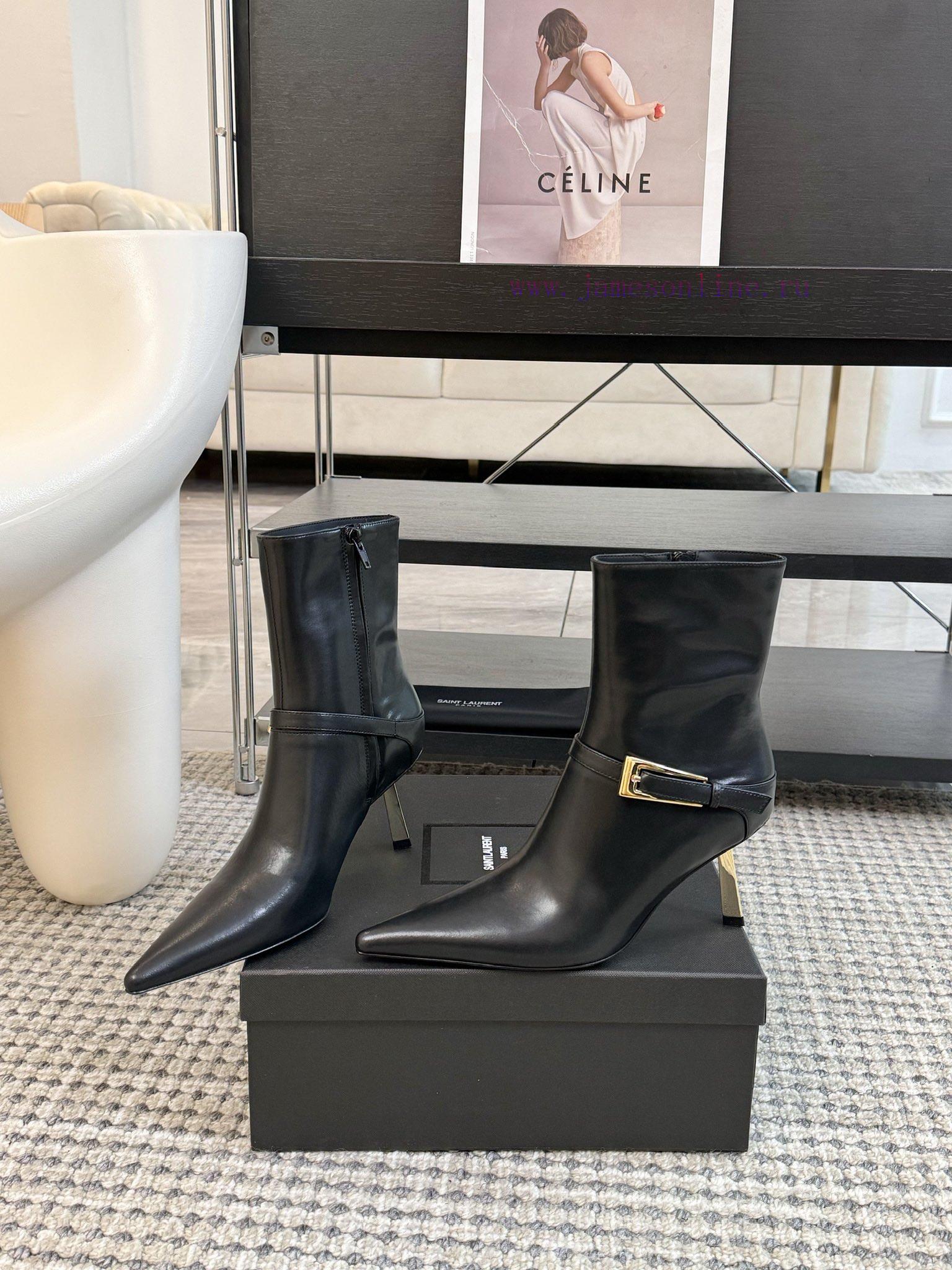 24 New Short Boots: The pointed toe and slim heel complement each other, adding to the tempepmbg6kby - Image 4