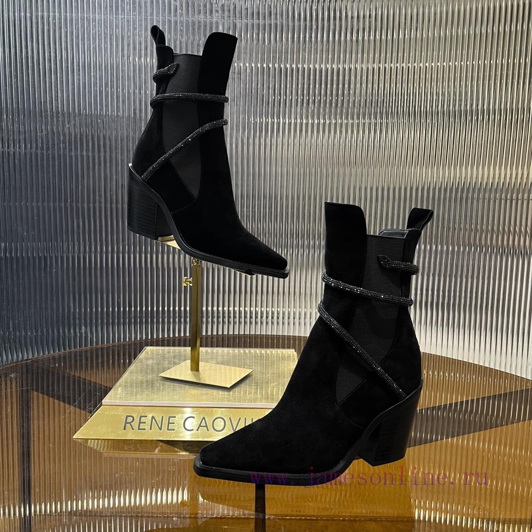 R ᴇɴᴇ C ᴀᴏᴠ ɪʟʟᴀ | 2024 snake shaped autumn and winter explosive elastic short boots, high hbu6teab8 - Image 6