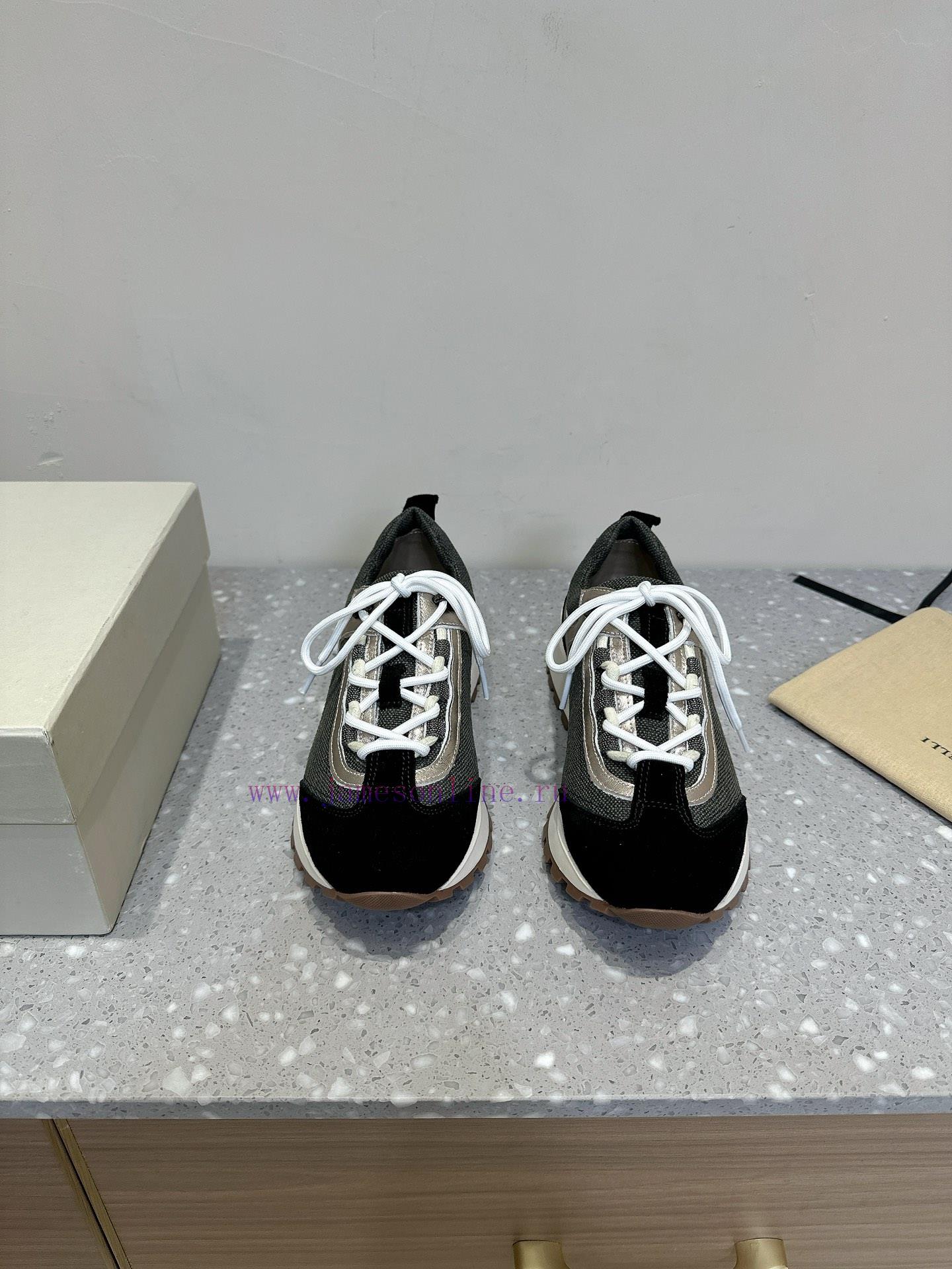 Brunello Cucinelli autumn and winter new couple style lace up series casual shoesBC is a welgzyl5lwx - Image 2