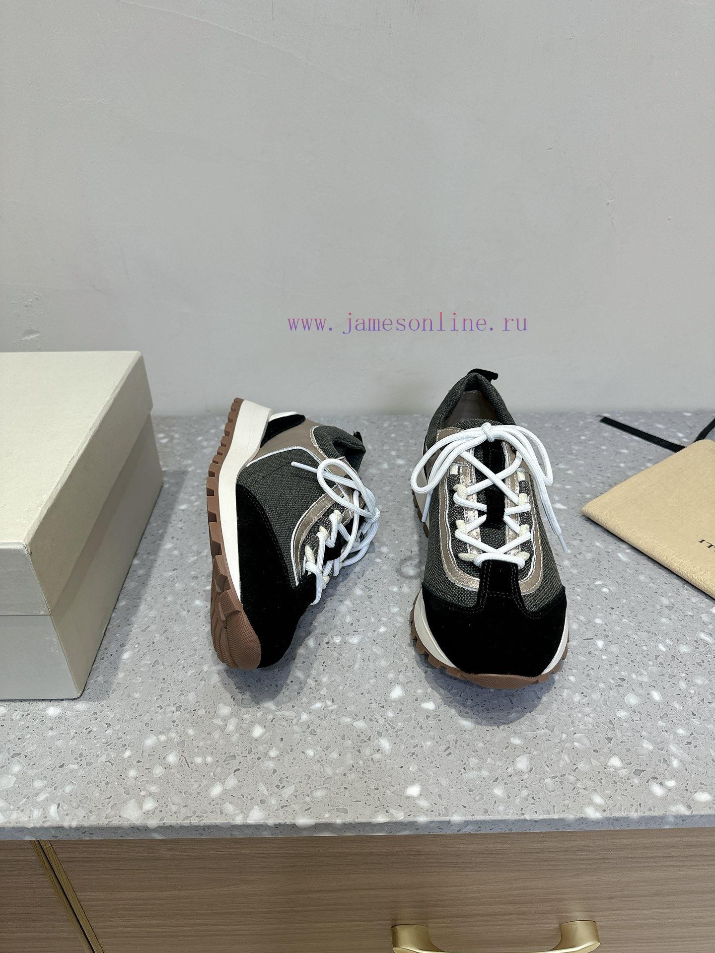 Brunello Cucinelli autumn and winter new couple style lace up series casual shoesBC is a welgzyl5lwx - Image 3