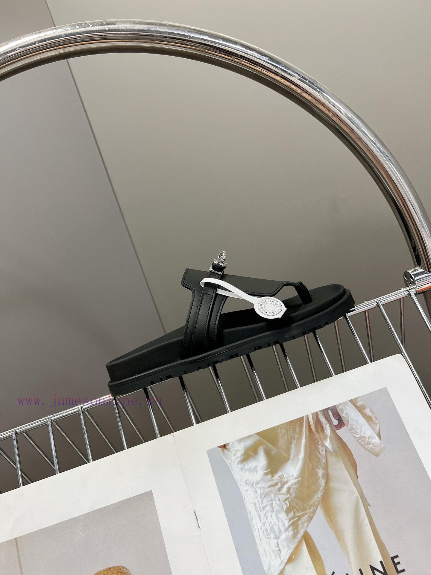 Male 10 Η ERMES Hermes Spring/Summer Classic Couple's Second Uncle Slippers Chypre Ugly Cutej41dhvb9 - Image 6