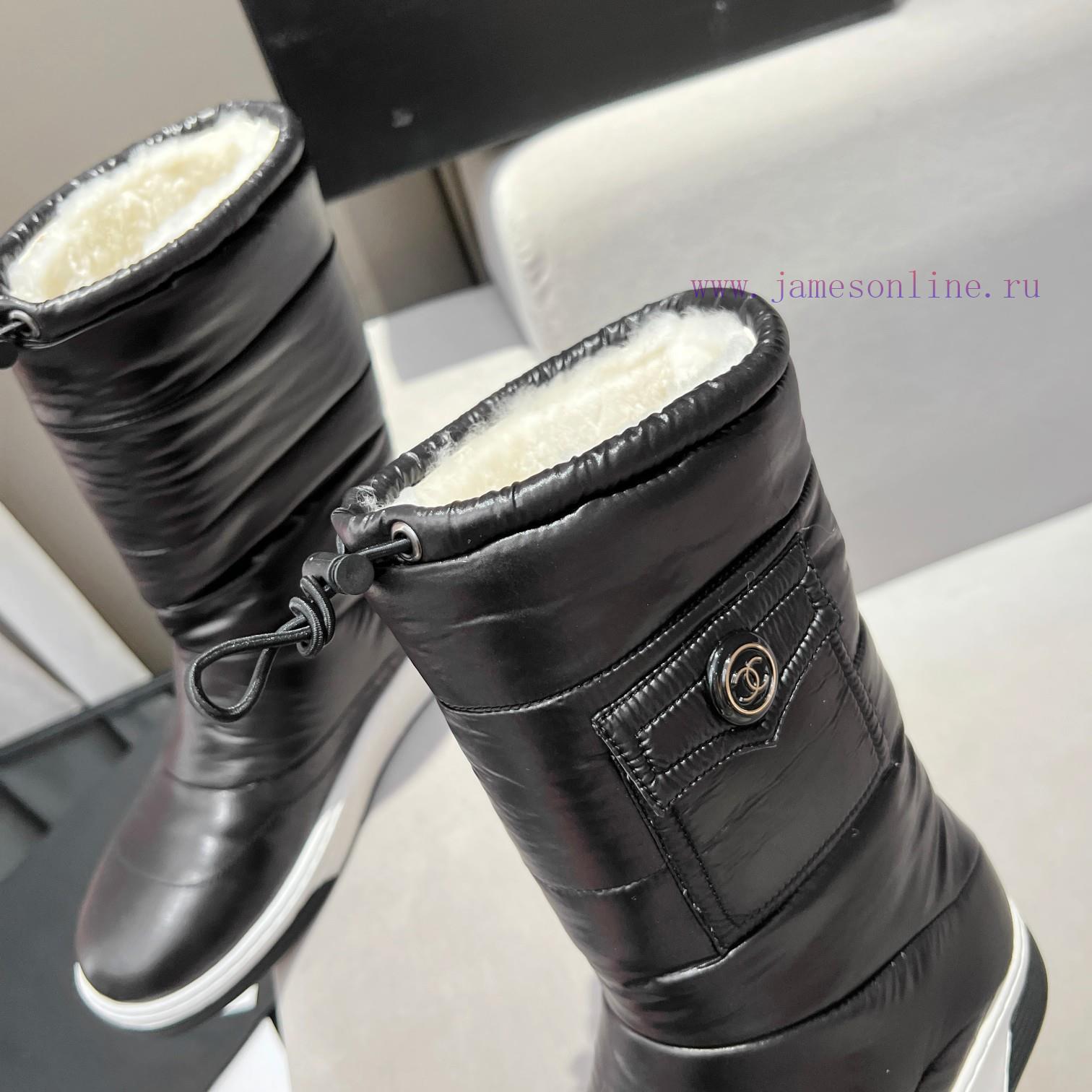 2023CHANEL snow boots and ski boots are chubby, cute and explosive, with a unique and shiny ahrnqsrt - Image 2