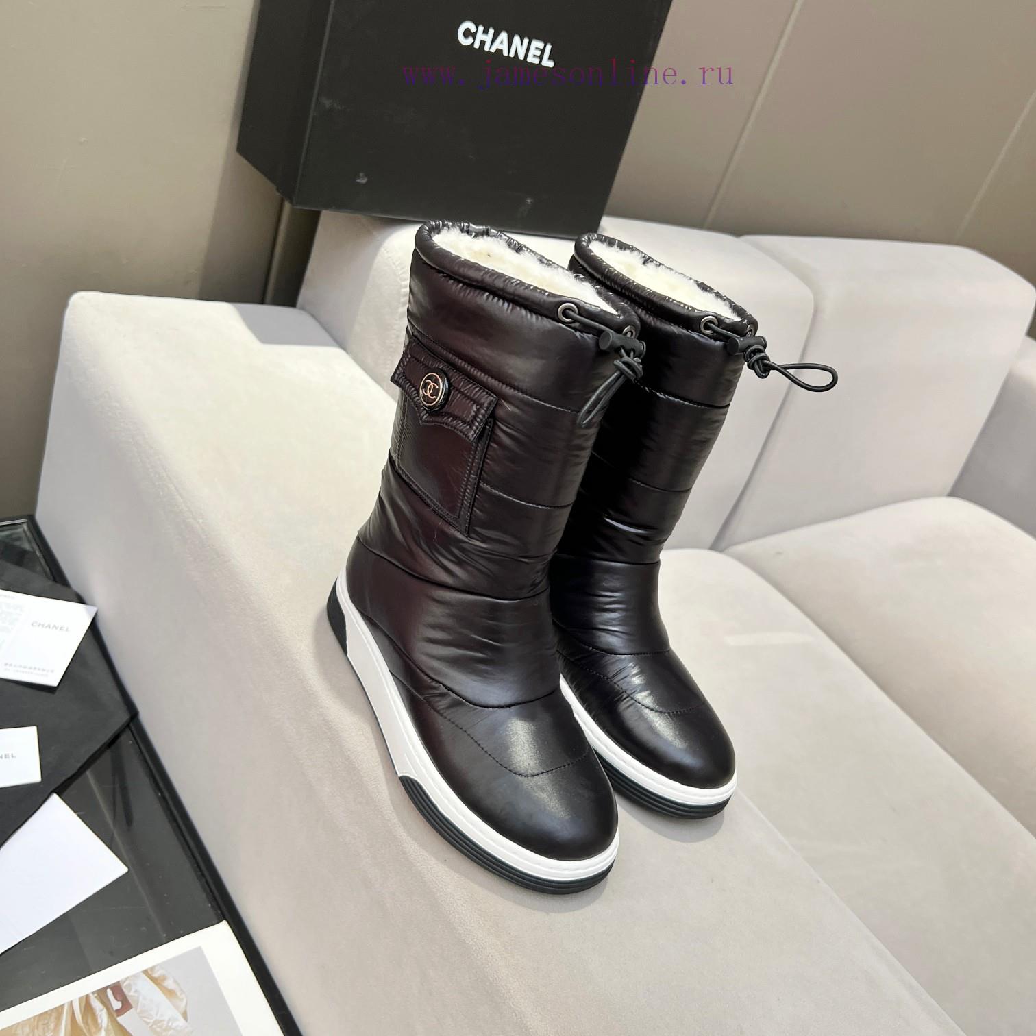 2023CHANEL snow boots and ski boots are chubby, cute and explosive, with a unique and shiny ahrnqsrt - Image 3