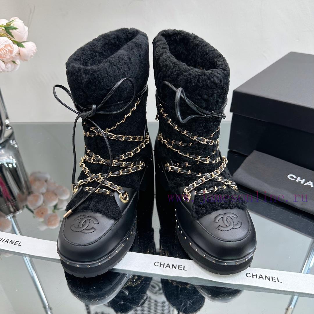 Top tier CHANEL Chanel 22ss autumn and winter new wool snow boots series————————————————The pqwd6vjr - Image 3