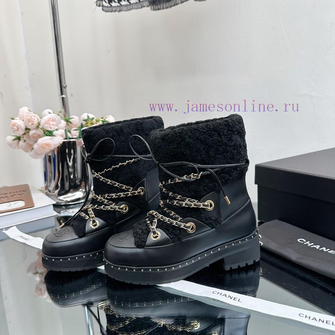Top tier CHANEL Chanel 22ss autumn and winter new wool snow boots series————————————————The pqwd6vjr - Image 5