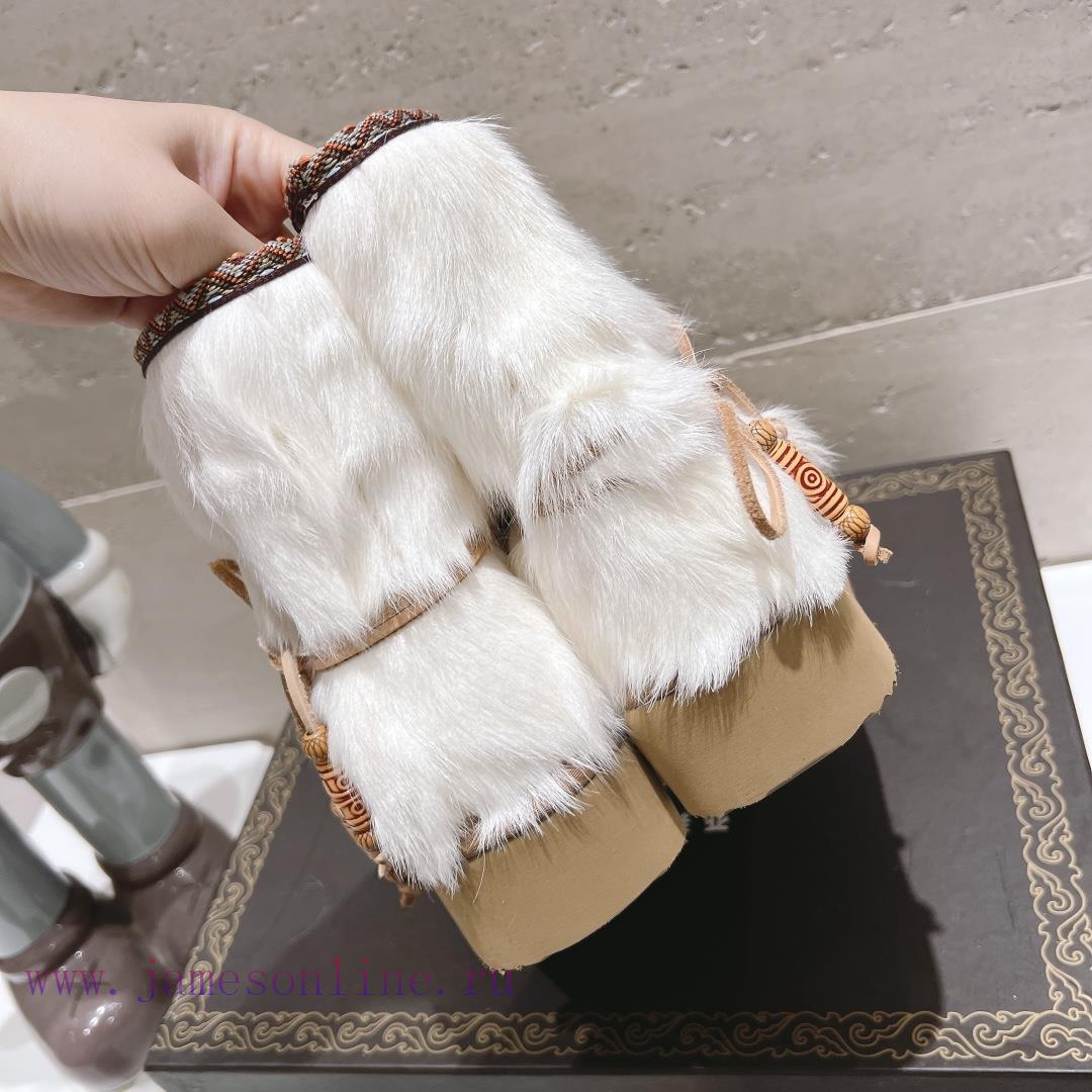 Top tier2023 winter new fur integrated snow boots, thickened snow boots for women, Australiadhztm58d - Image 8
