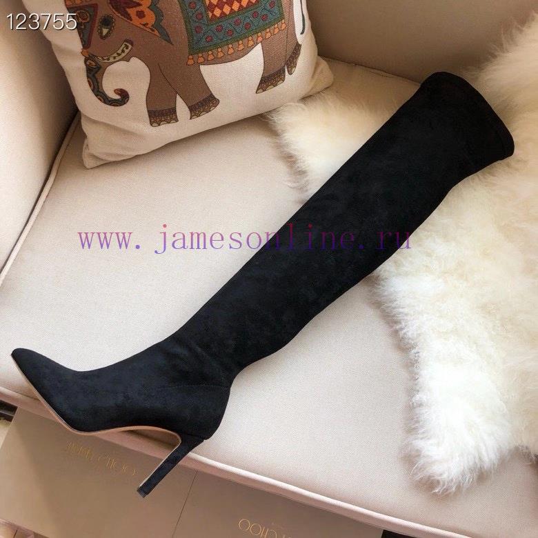 JIMMY CHOO elastic boots are made of high-quality fabric with silky double-sided velvet and 9uokdm7b - Image 2