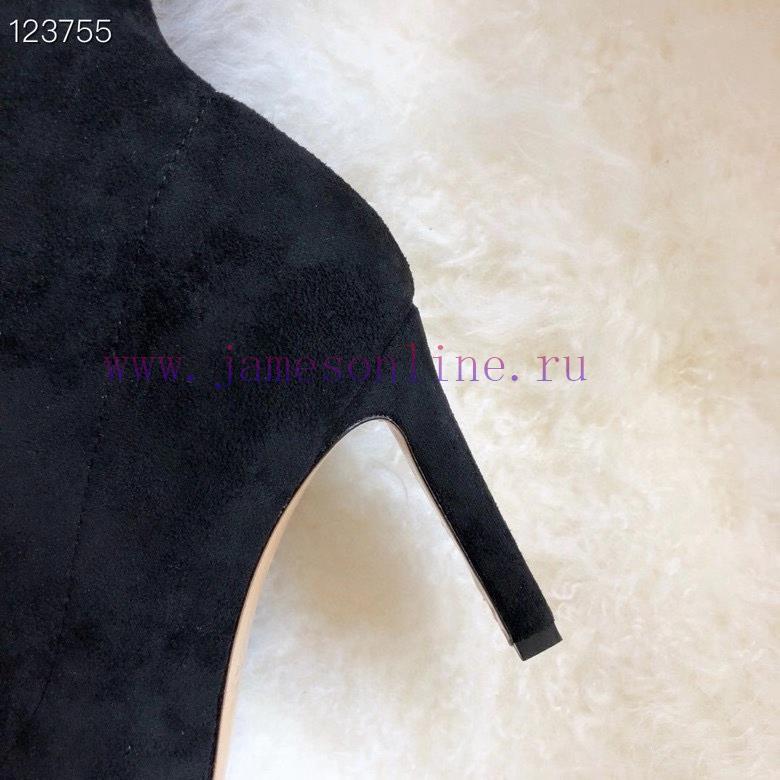 JIMMY CHOO elastic boots are made of high-quality fabric with silky double-sided velvet and 9uokdm7b - Image 5
