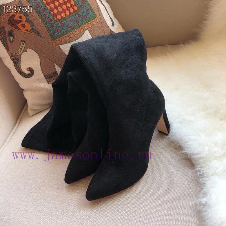 JIMMY CHOO elastic boots are made of high-quality fabric with silky double-sided velvet and 9uokdm7b - Image 8