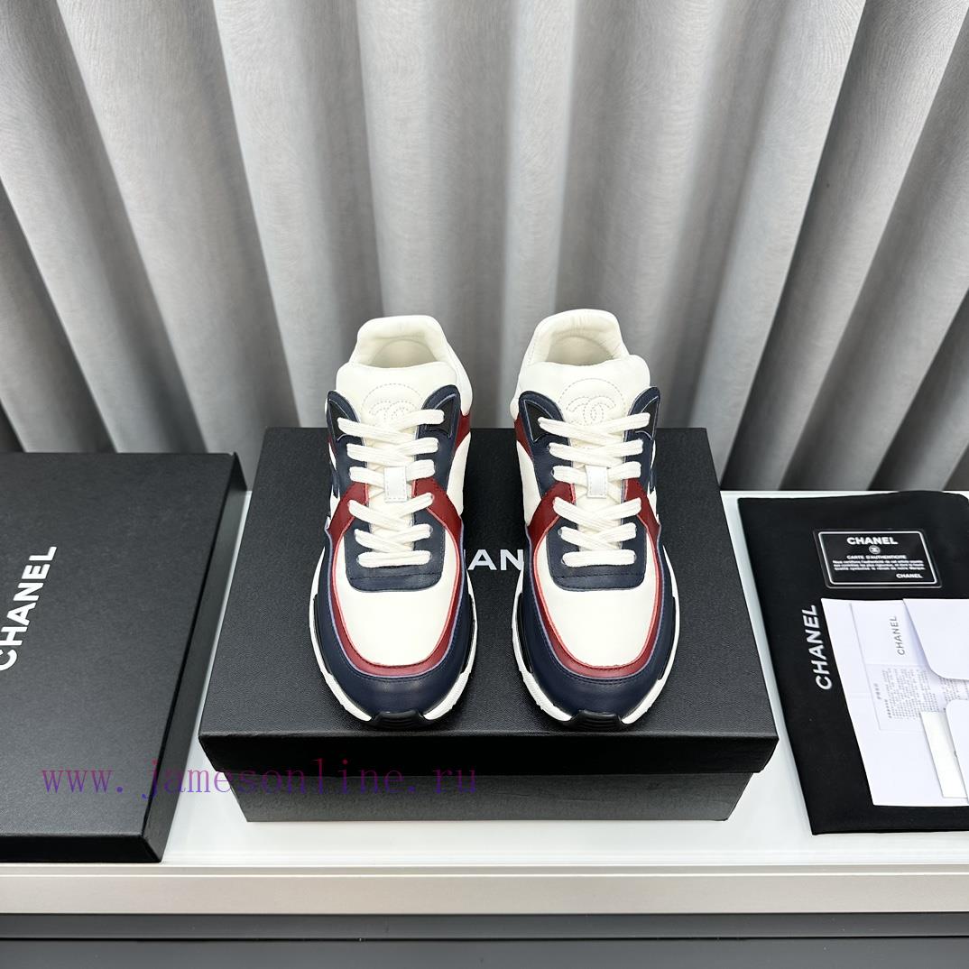 SCCHANEChanel thick soled panda sneakersChanel 2023 popular panda shoes with thick soled caskmm5e5rd - Image 4
