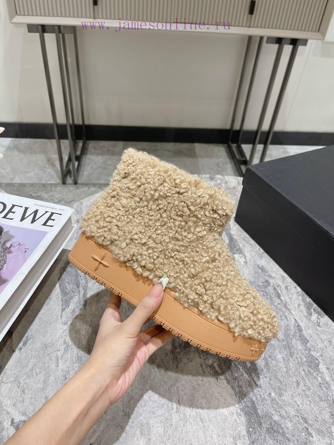 Short boots SMFK designer brand 23 latest thick soled desert snow boots by Wu Xuanyi, same syuw8wa02 - Image 4