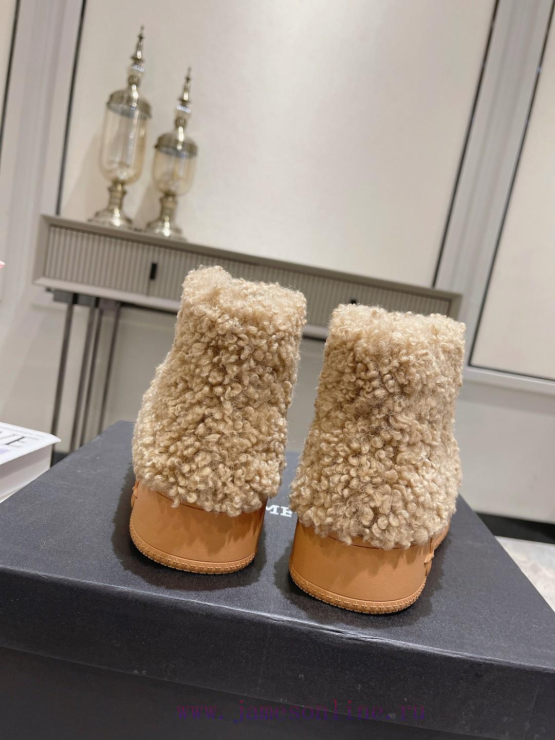 Short boots SMFK designer brand 23 latest thick soled desert snow boots by Wu Xuanyi, same syuw8wa02 - Image 7