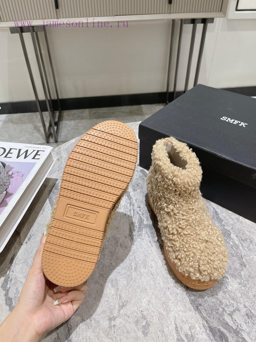 Short boots SMFK designer brand 23 latest thick soled desert snow boots by Wu Xuanyi, same syuw8wa02 - Image 9