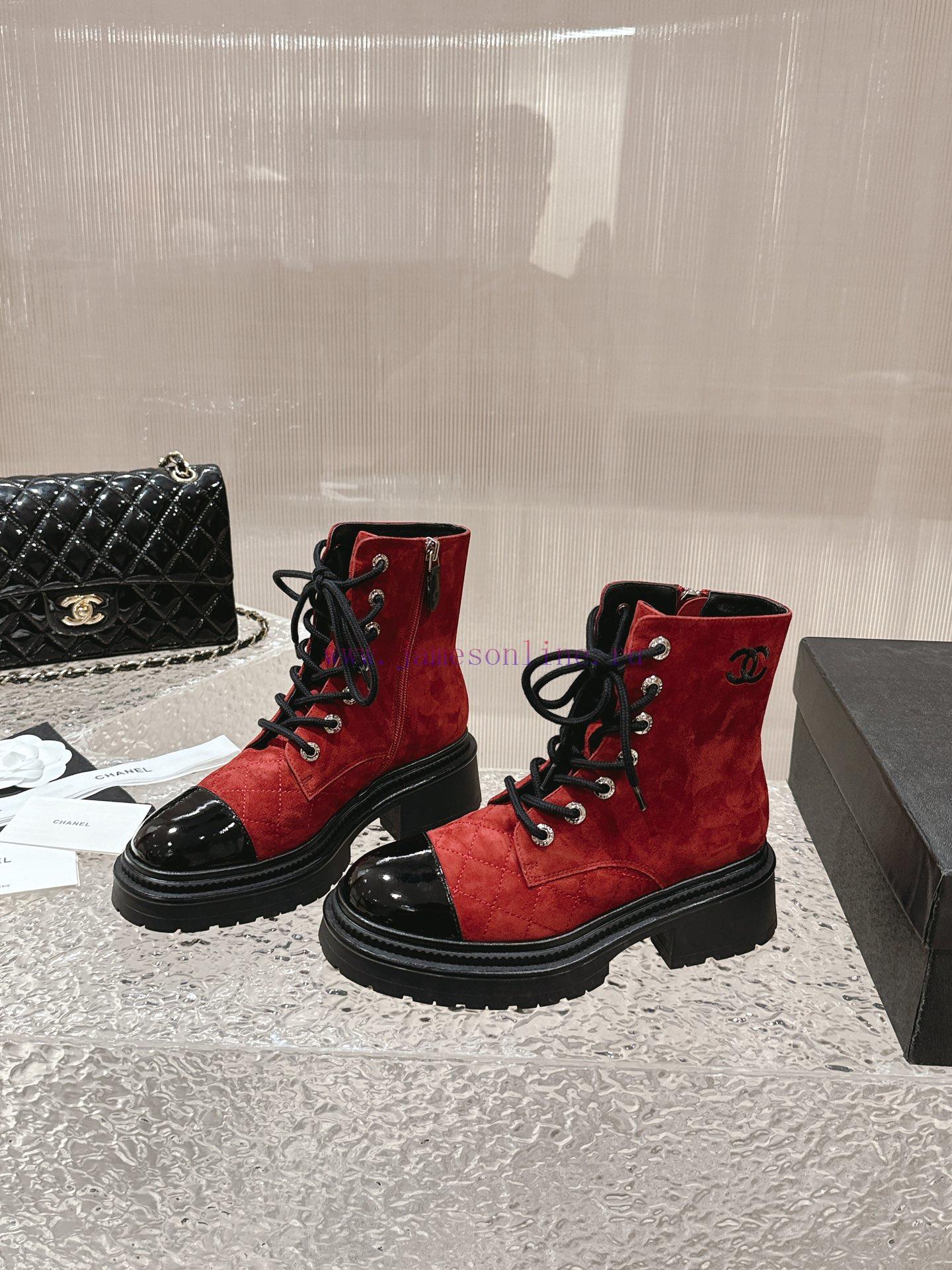 Spot sale𝐂𝐡 * 𝐧𝐞𝐥 23 Top selling productAuthentic gradeEmbroidered thick soled short boots wkxq9u1gq - Image 3