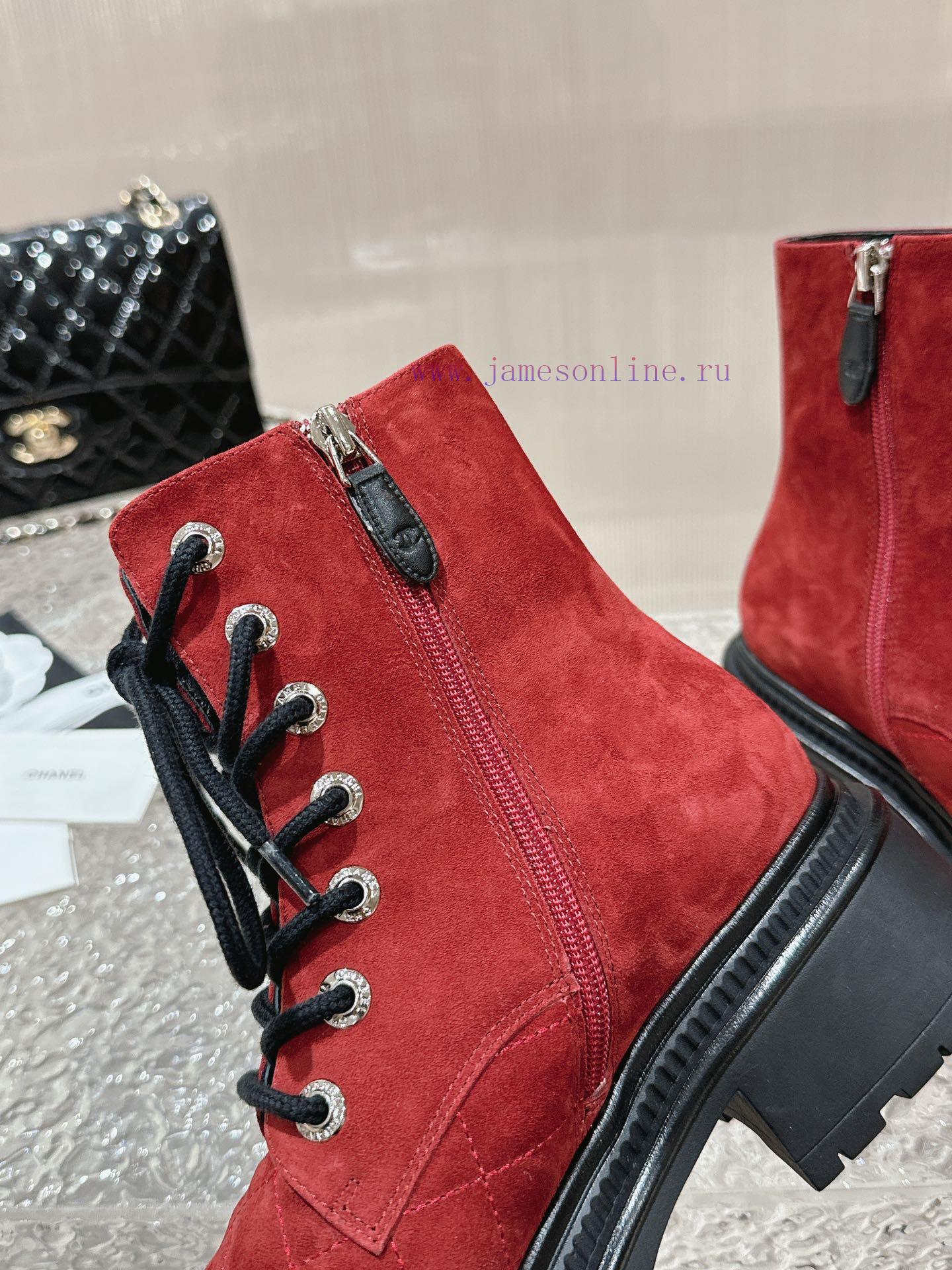 Spot sale𝐂𝐡 * 𝐧𝐞𝐥 23 Top selling productAuthentic gradeEmbroidered thick soled short boots wkxq9u1gq - Image 9