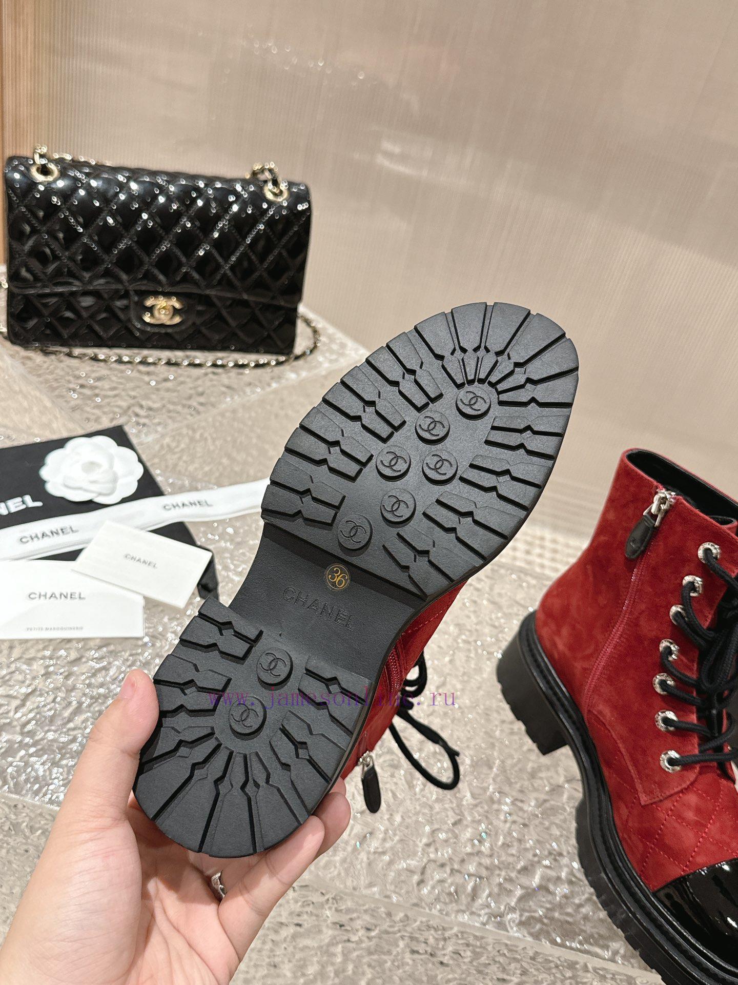 Spot sale𝐂𝐡 * 𝐧𝐞𝐥 23 Top selling productAuthentic gradeEmbroidered thick soled short boots wkxq9u1gq - Image 10