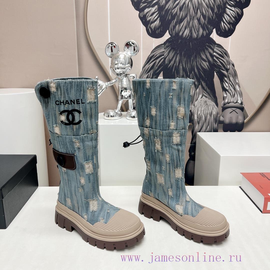 Top tierChanel Chanel 2023 vs Autumn/Winter New Boot CollectionRound toe thick soled bootsThqdjft6hn - Image 3