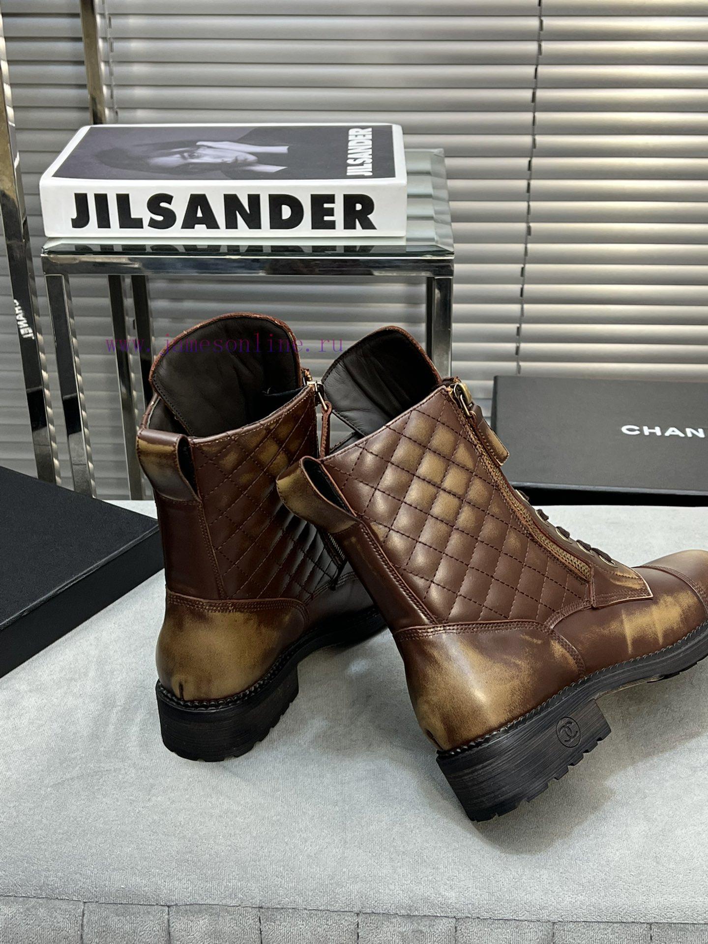 CHANEL Top Classic Dallas Boots Retro Brushed Motorcycle BootsMaterial: The upper of the shod6y2dm30 - Image 6