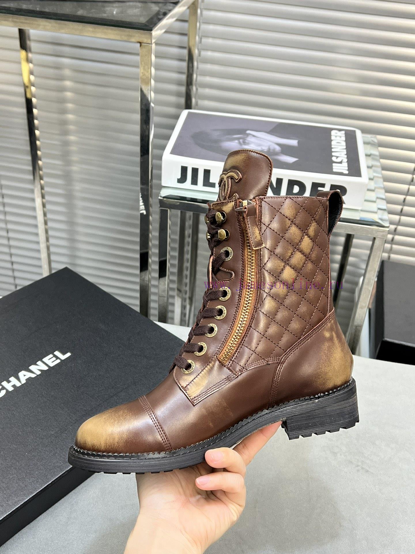 CHANEL Top Classic Dallas Boots Retro Brushed Motorcycle BootsMaterial: The upper of the shod6y2dm30 - Image 8