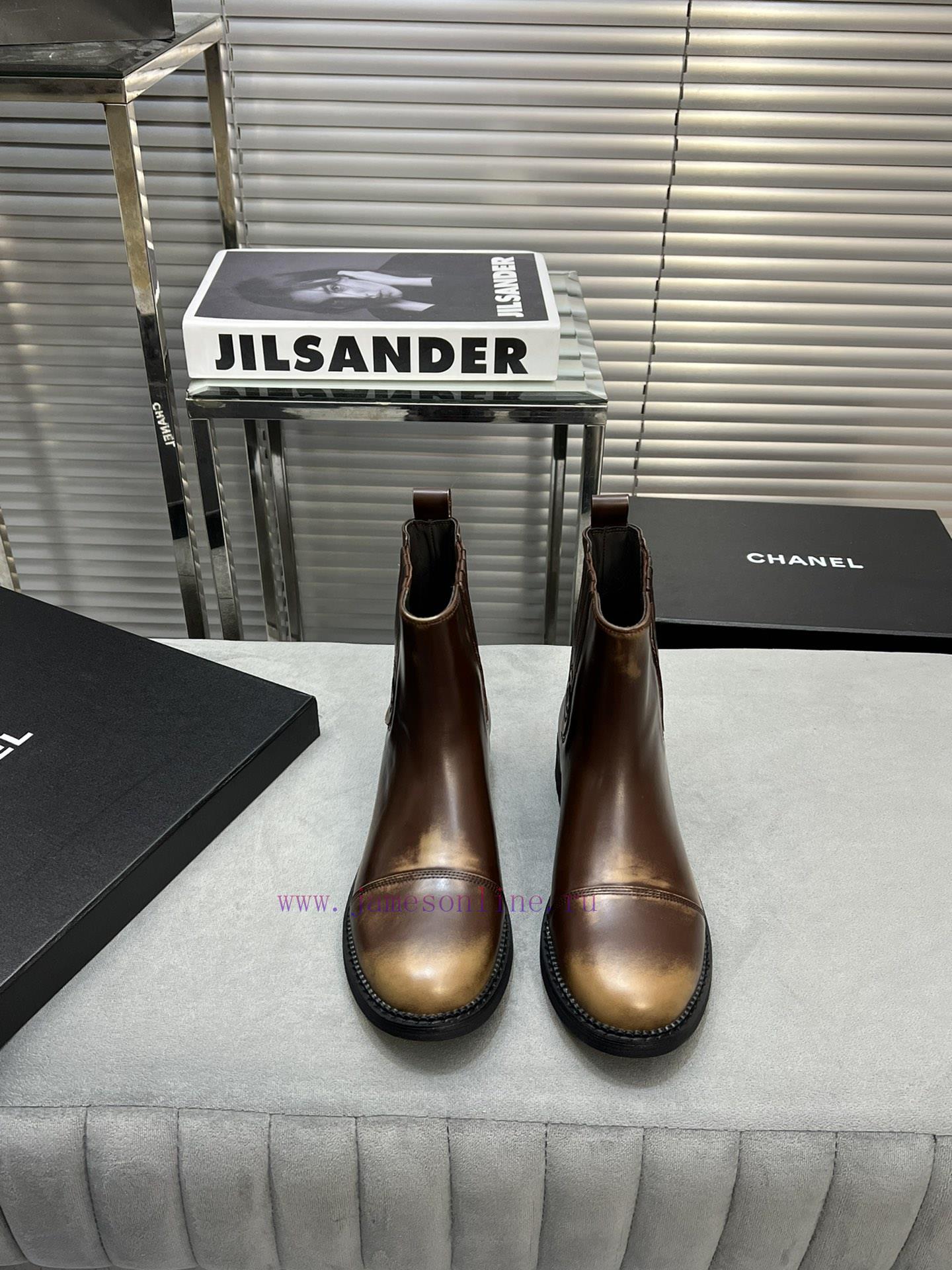 CHANEL Top Classic Dallas Boots Retro Brushed Motorcycle BootsMaterial: The upper of the sho0shxn1b5