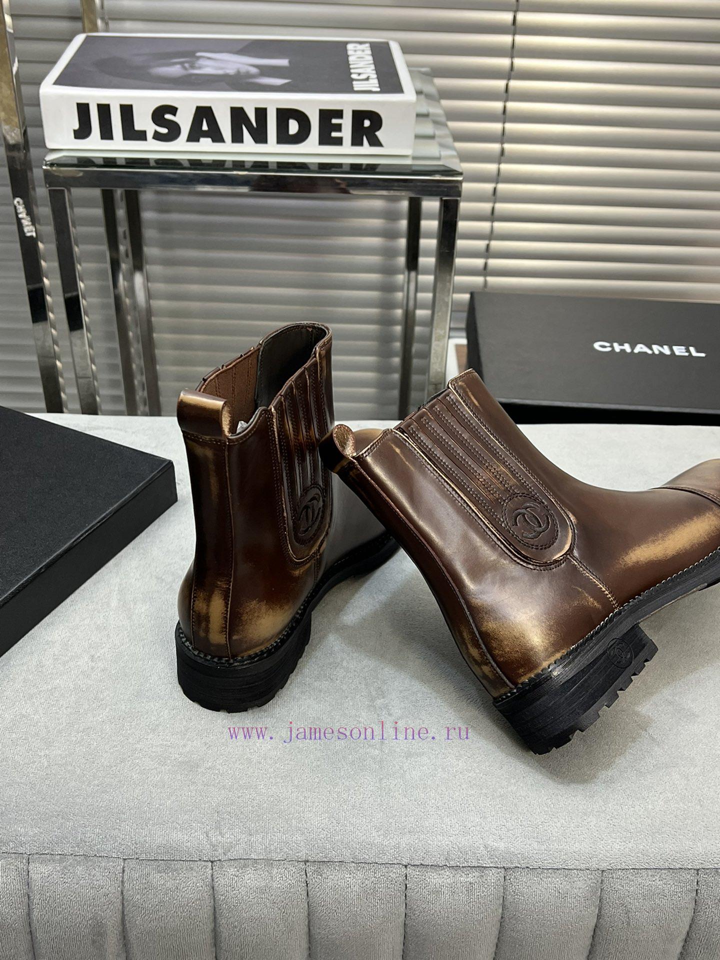 CHANEL Top Classic Dallas Boots Retro Brushed Motorcycle BootsMaterial: The upper of the sho0shxn1b5 - Image 8