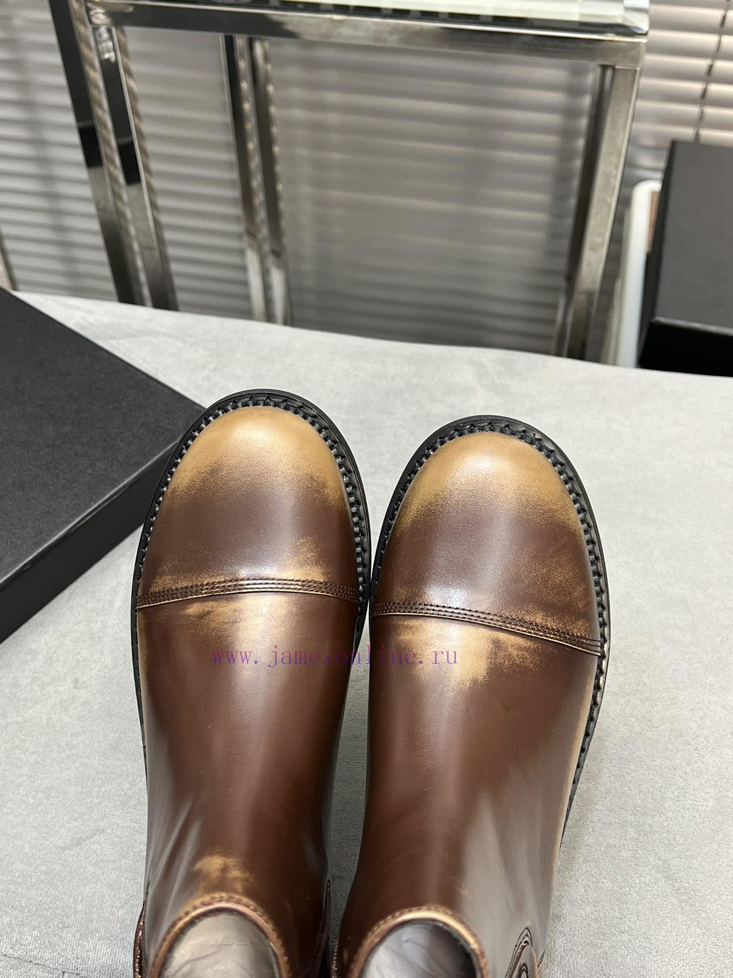 CHANEL Top Classic Dallas Boots Retro Brushed Motorcycle BootsMaterial: The upper of the sho0shxn1b5 - Image 9