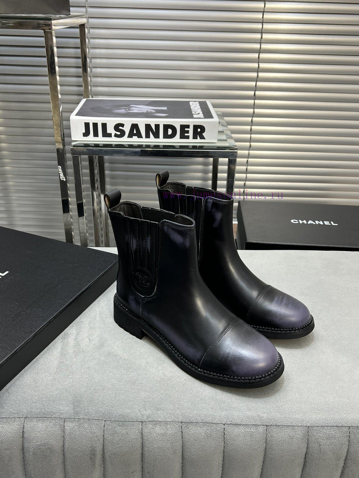CHANEL Top Classic Dallas Boots Retro Brushed Motorcycle BootsMaterial: The upper of the shoywdd57am - Image 3