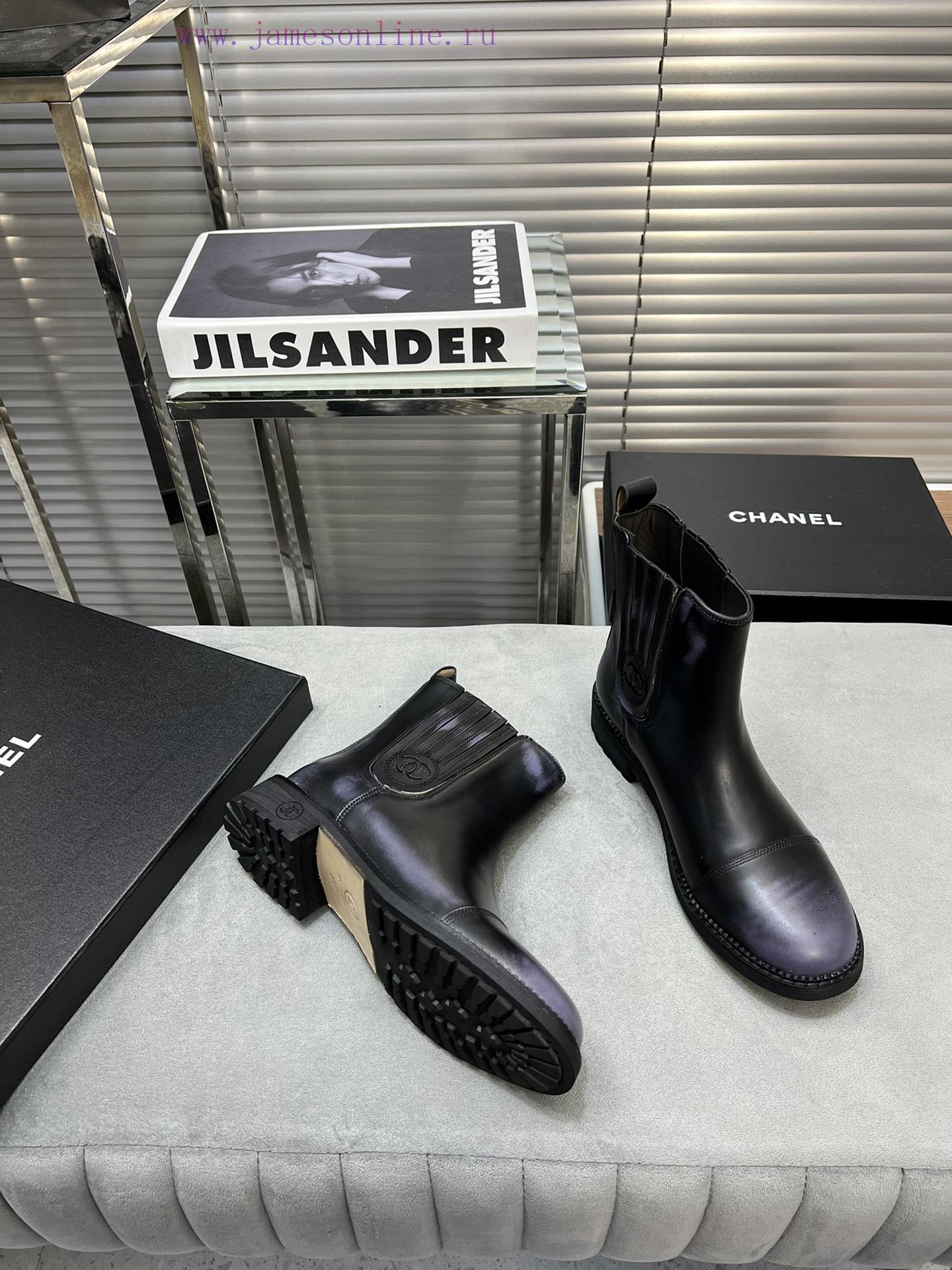 CHANEL Top Classic Dallas Boots Retro Brushed Motorcycle BootsMaterial: The upper of the shoywdd57am - Image 7