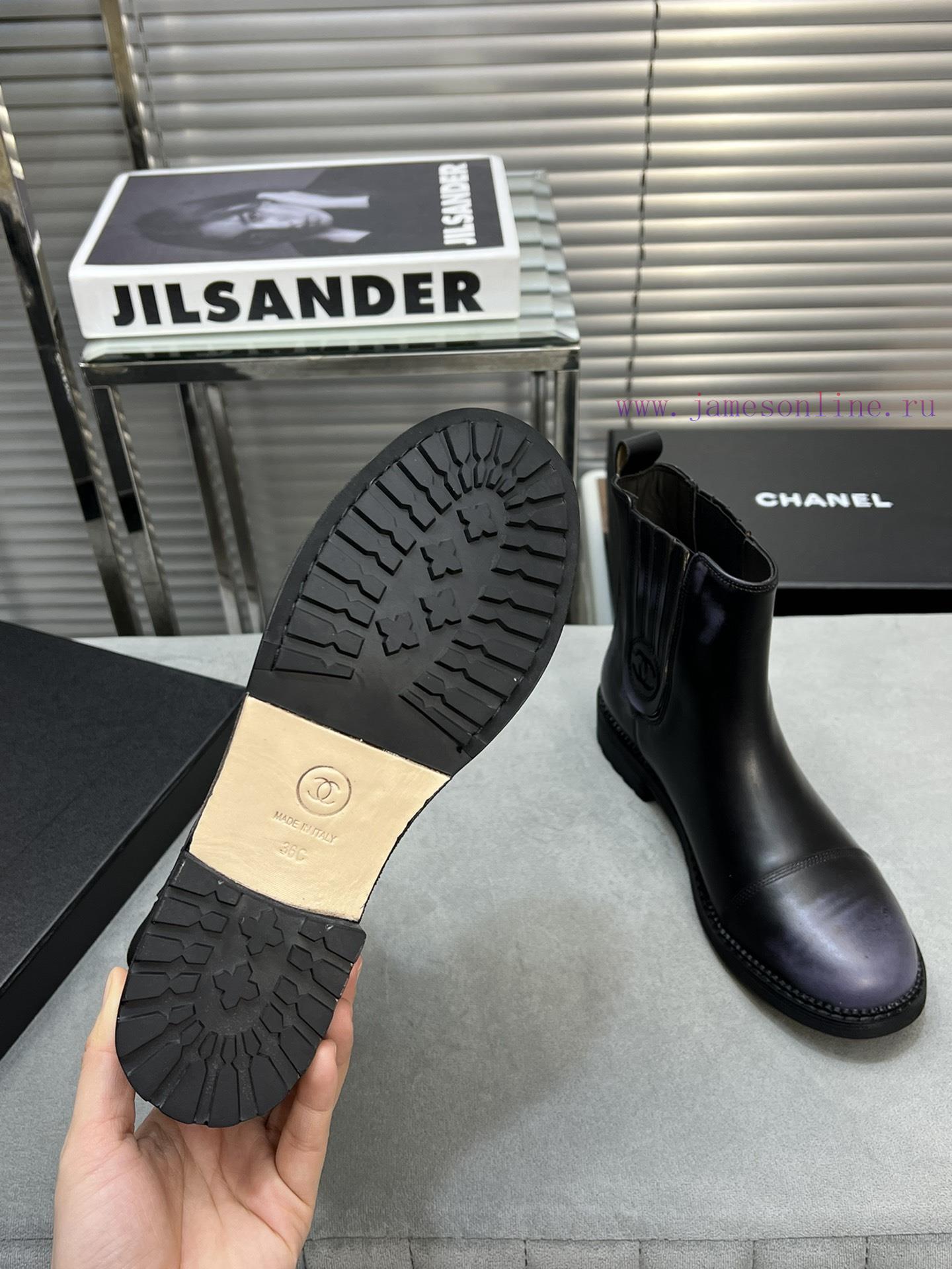 CHANEL Top Classic Dallas Boots Retro Brushed Motorcycle BootsMaterial: The upper of the shoywdd57am - Image 10
