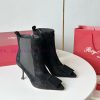 RV2023 Autumn/Winter New Water Diamond Button High Heel Boots Pointed Short/Long BootsSuede 2sgmzjwp
