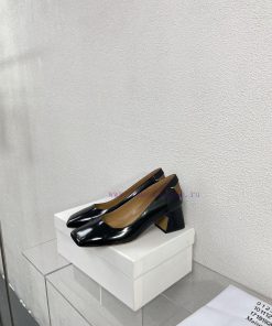 Margiela | Retro style 5cm short heel square toe shoesShort and retro elegant temperament cahbaosyg6