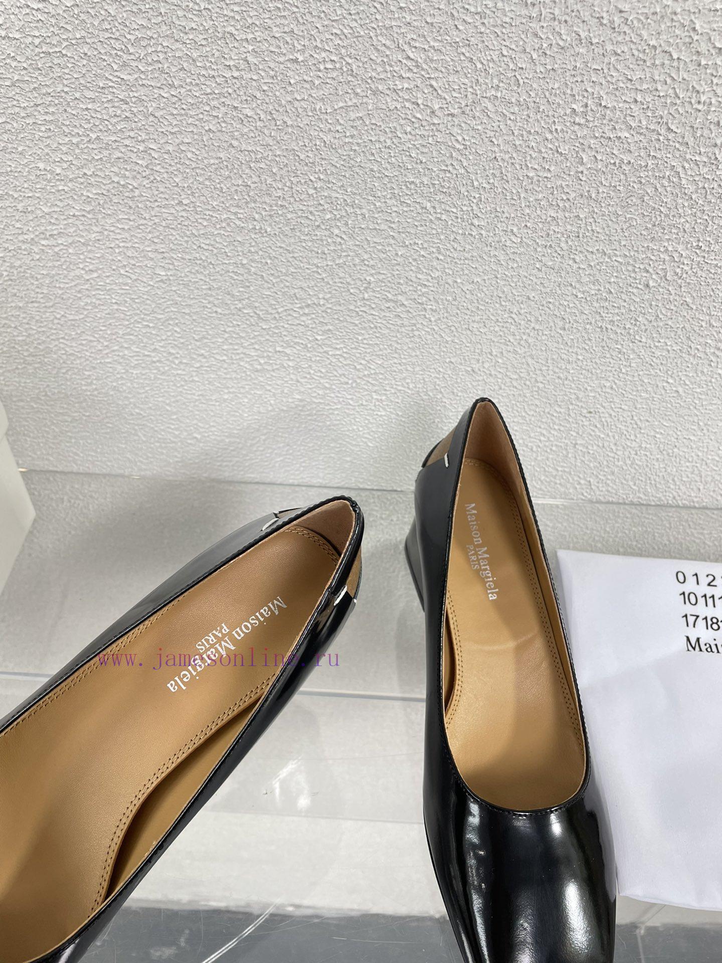 Margiela | Retro style 5cm short heel square toe shoesShort and retro elegant temperament cahbaosyg6 - Image 6