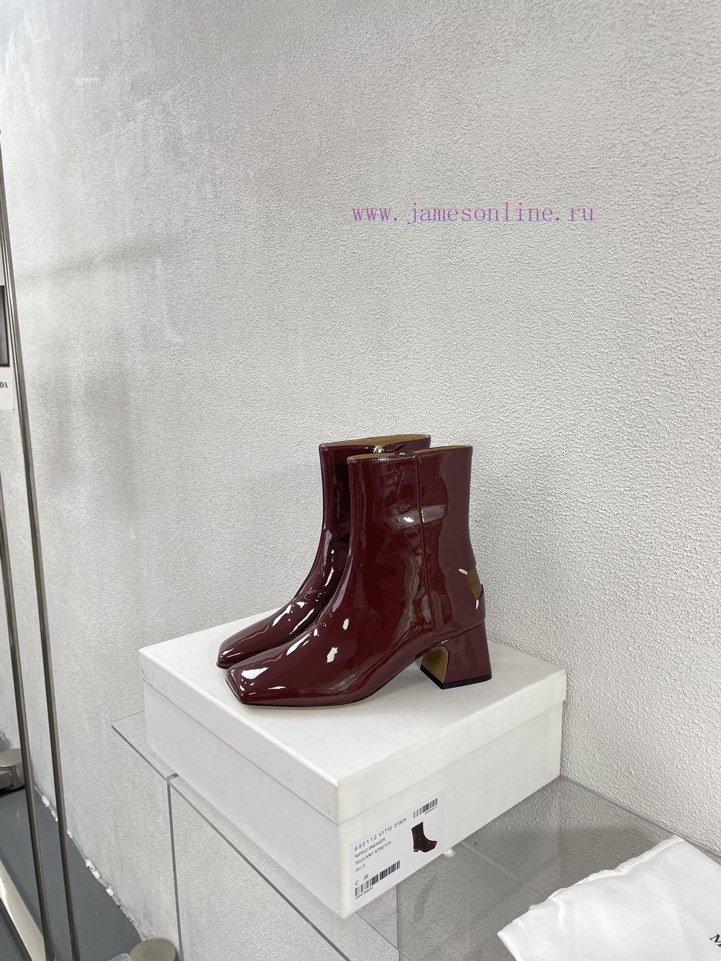 Margiela | Retro style 5cm short heel square toe shoes with ripped holesShort and retro elegi1jkw75v - Image 2